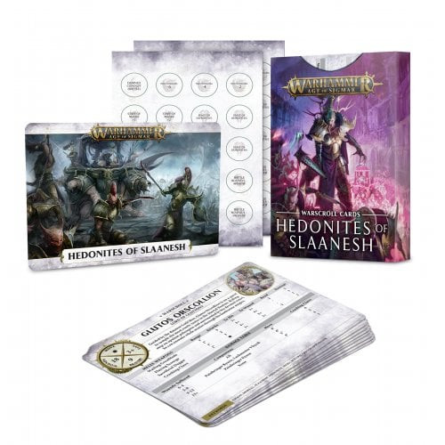 Warhammer Age of Sigmar - Warscroll Cards: Hedonites of Slaanesh (2nd Edition)