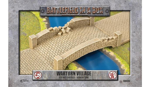 Battlefield in a Box - Wartorn Village: Ruined Bridge (Sandstone)