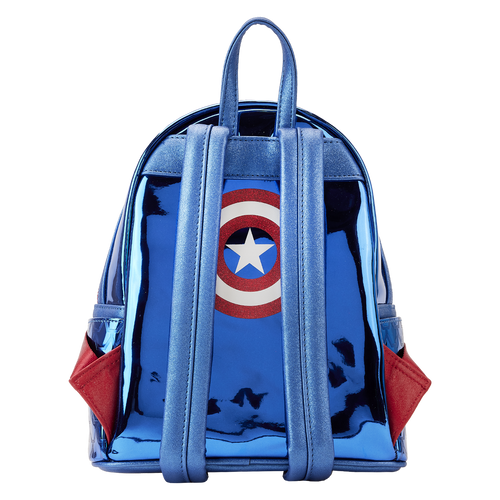 Marvel: Metallic Captain America Cosplay Mini Backpack