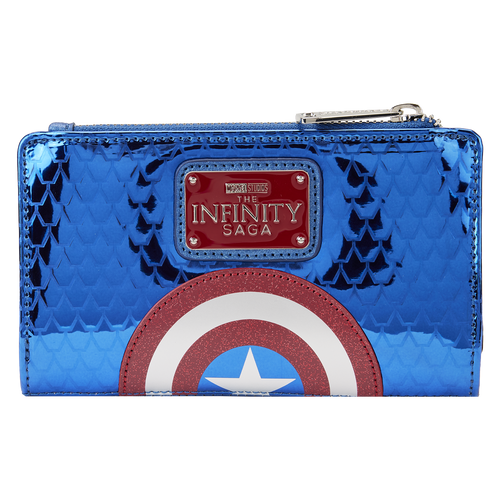 Marvel: Metallic Captain America Cosplay Flap Wallet