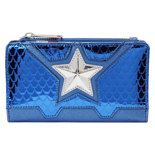 Marvel: Metallic Captain America Cosplay Flap Wallet