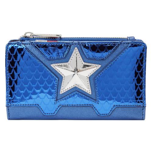 Marvel: Metallic Captain America Cosplay Flap Wallet