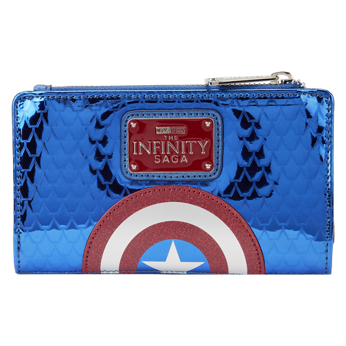 Marvel: Metallic Captain America Cosplay Flap Wallet
