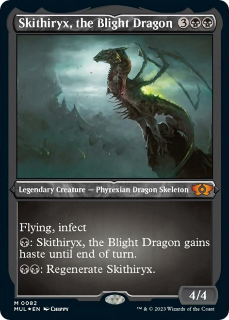 Skithiryx, the Blight Dragon (Etched foil) | Multiverse Legends