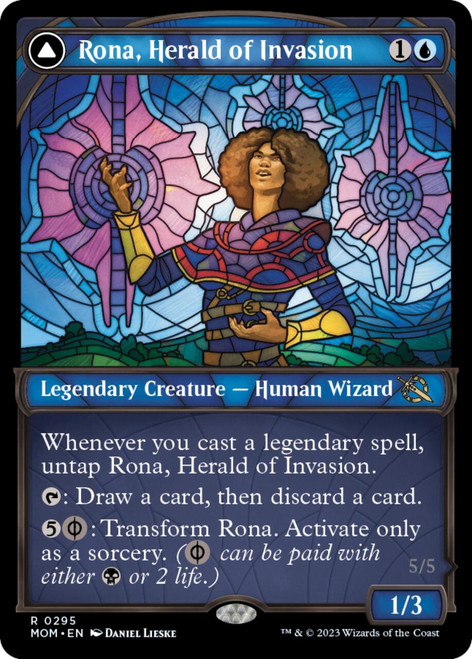 Rona, Herald of Invasion // Rona, Tolarian Obliterator (Showcase Frame)