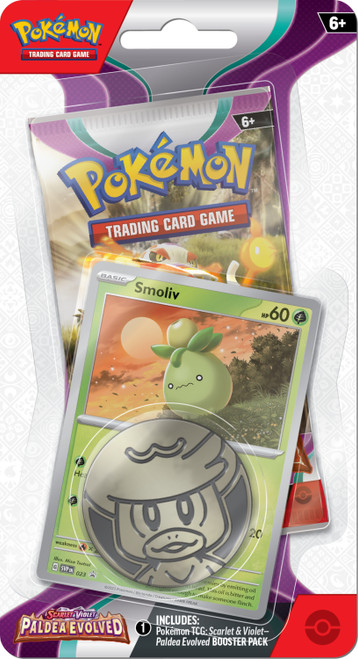 Scarlet and Violet Paldea Evolved 1 Pack Checklane Blister Smoliv