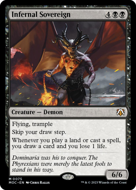 Infernal Sovereign (foil) | March of the Machine Commander