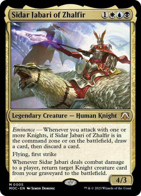 Sidar Jabari of Zhalfir (foil) | March of the Machine Commander