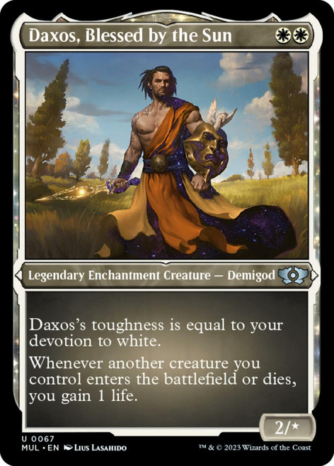 Daxos, Blessed by the Sun (Etched foil) | Multiverse Legends