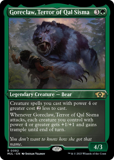 Goreclaw, Terror of Qal Sisma (Etched foil)