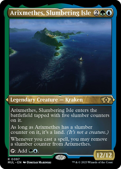 Arixmethes, Slumbering Isle (Etched foil) | Multiverse Legends