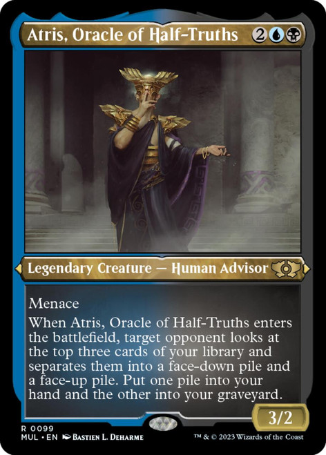 Atris, Oracle of Half-Truths (Etched foil)