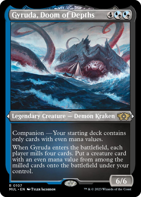Gyruda, Doom of Depths (Etched foil)