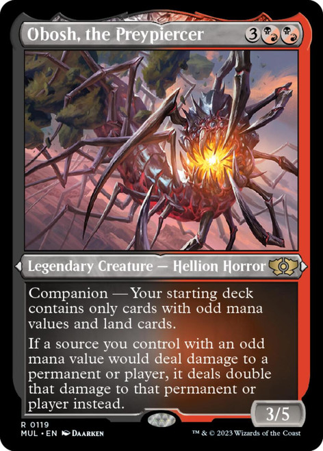 Obosh, the Preypiercer (Etched foil)