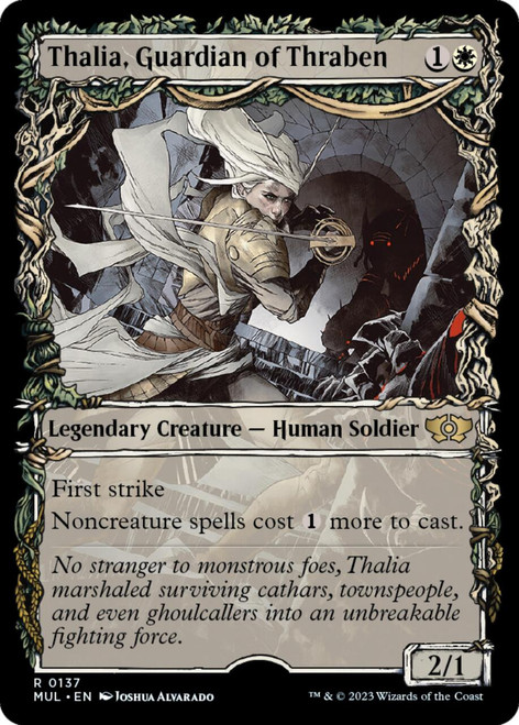 Thalia, Guardian of Thraben (Showcase Frame Halo foil)