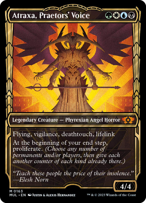 Atraxa, Praetors' Voice (Showcase Frame Halo foil)