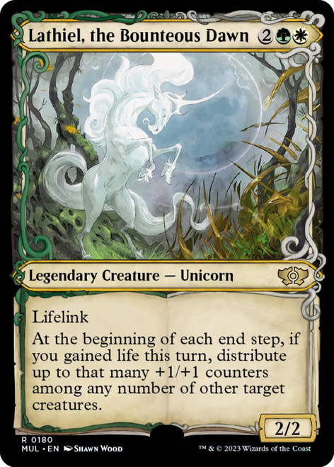 Lathiel, the Bounteous Dawn (Showcase Frame Halo foil)