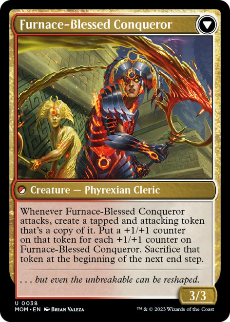 Sun-Blessed Guardian // Furnace-Blessed Conqueror (foil)