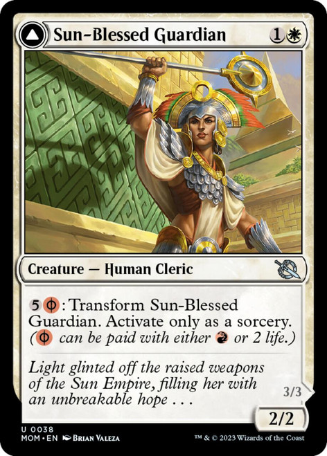 Sun-Blessed Guardian // Furnace-Blessed Conqueror (foil)