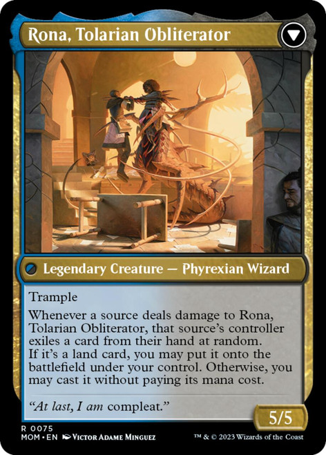 Rona, Herald of Invasion // Rona, Tolarian Obliterator (foil)