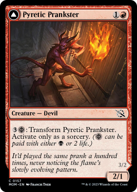 Pyretic Prankster // Glistening Goremonger (foil)