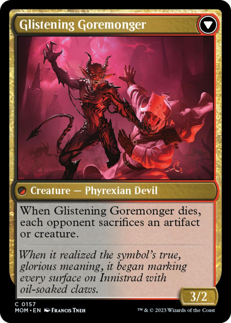 Pyretic Prankster // Glistening Goremonger (foil)