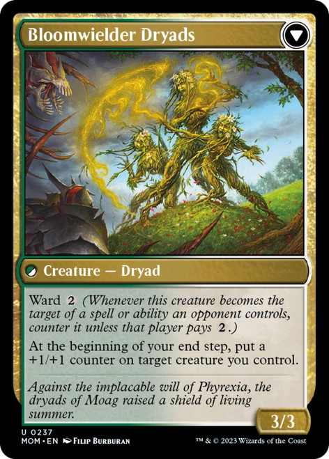Invasion of Moag // Bloomwielder Dryads (foil)