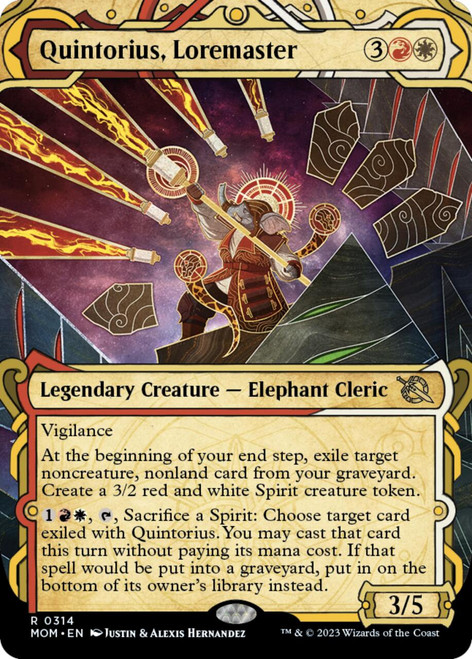Quintorius, Loremaster (Showcase Frame foil)