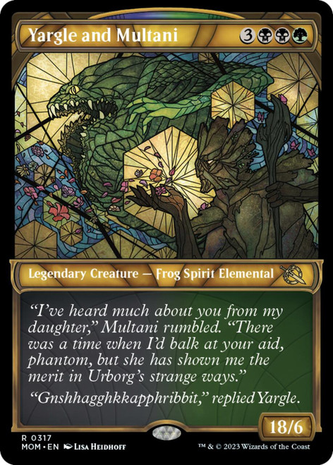 Yargle and Multani (Showcase Frame foil) | March of the Machine