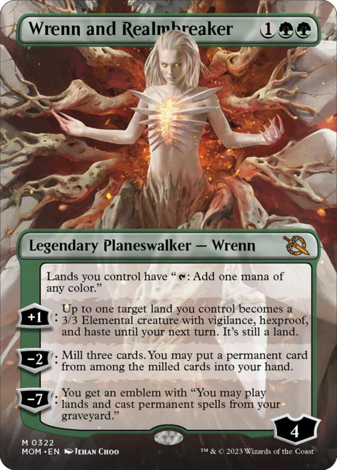 Wrenn and Realmbreaker (Borderless Planeswalker foil)