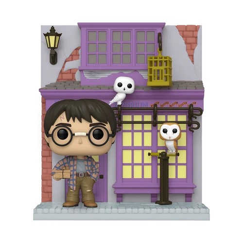 POP! Harry Potter #140 Harry Potter with Eeylops Owl Emporium Diagon Alley Deluxe