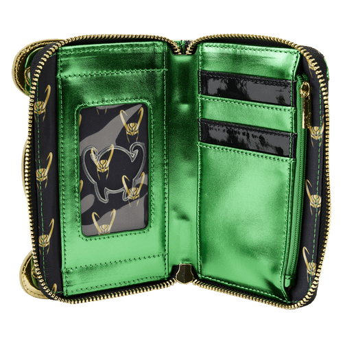 Marvel: Metallic Loki Zip Around Wallet