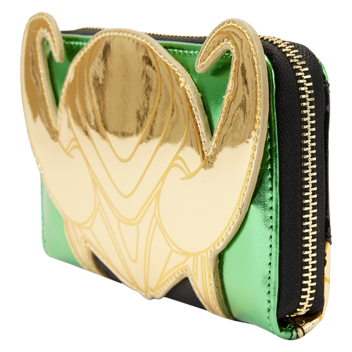 Marvel: Metallic Loki Zip Around Wallet