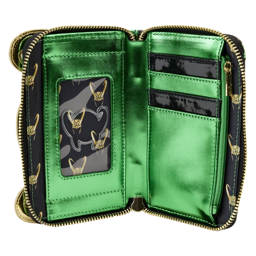 Marvel: Metallic Loki Zip Around Wallet