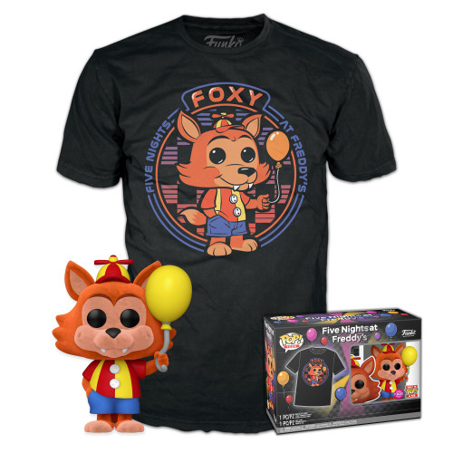 POP! & Tee: Five Nights at Freddy's: Balloon Circus - Balloon Foxy & T-Shirt set