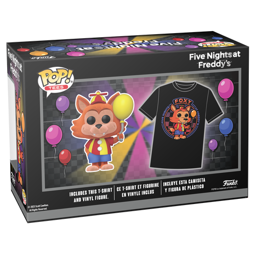 POP! & Tee: Five Nights at Freddy's: Balloon Circus - Balloon Foxy & T-Shirt set