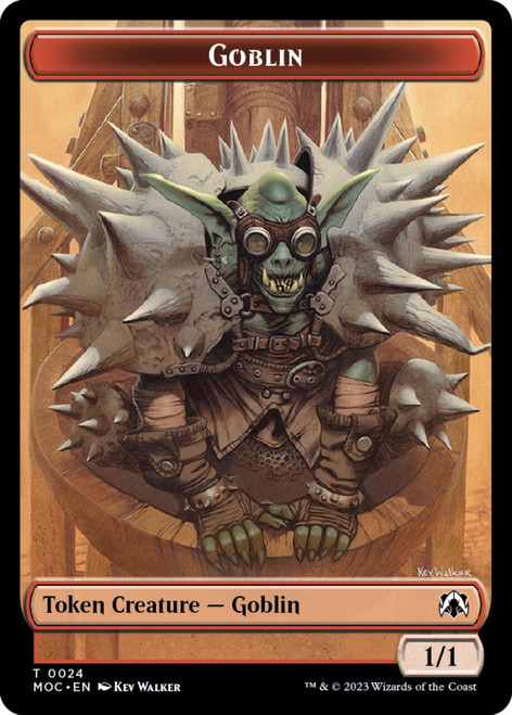March of the Machine Commander Sliver Token // Goblin Token