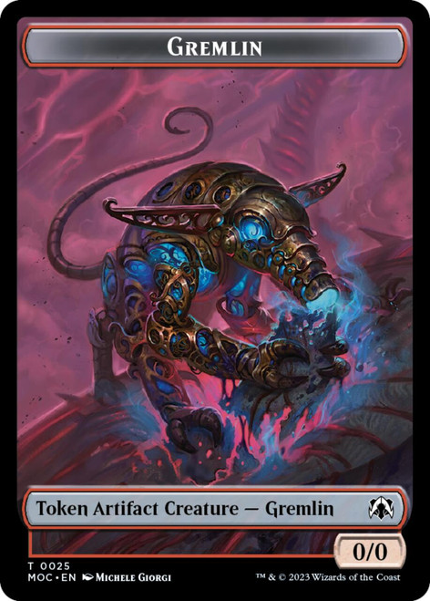 March of the Machine Commander Gremlin Token // Treasure (#20) Token