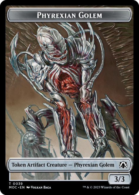 March of the Machine Commander Construct Token // Phyrexian Golem Token