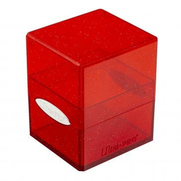 Satin Cube - Glitter Red