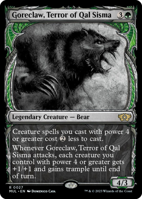 Goreclaw, Terror of Qal Sisma (Showcase Frame foil) | Multiverse Legends