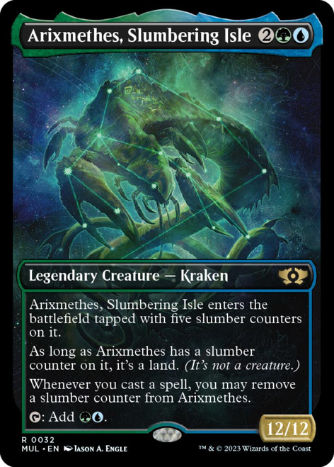 Arixmethes, Slumbering Isle (Showcase Frame foil) | Multiverse Legends