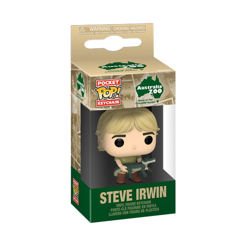 Pocket POP! Keychain: Australia Zoo - Steve Irwin with Sui