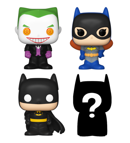 Bitty POP! DC Super Heroes: Batman, Batgirl & The Joker 4-Pack