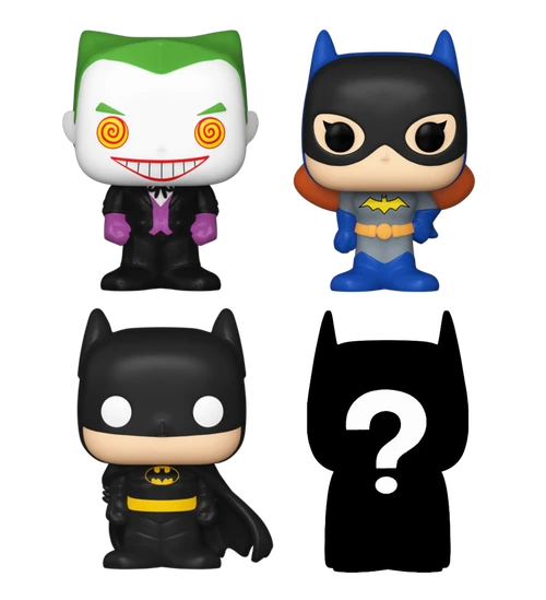 Bitty POP! DC Super Heroes: Batman, Batgirl & The Joker 4-Pack