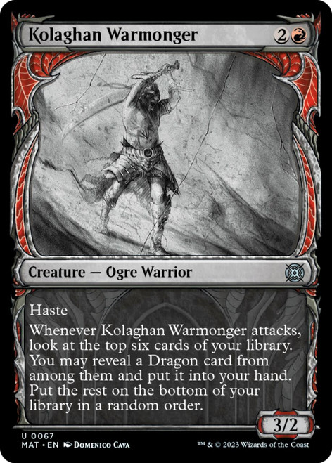 Kolaghan Warmonger (Showcase Frame) | March of the Machine: The Aftermath