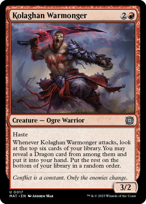 Kolaghan Warmonger (foil) | March of the Machine: The Aftermath