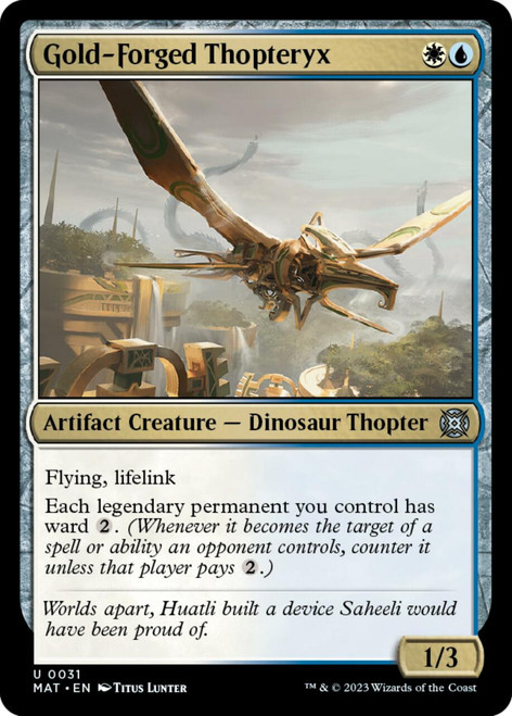 Gold-Forged Thopteryx (foil) | March of the Machine: The Aftermath