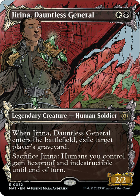 Jirina, Dauntless General (Showcase Frame foil) | March of the Machine: The Aftermath