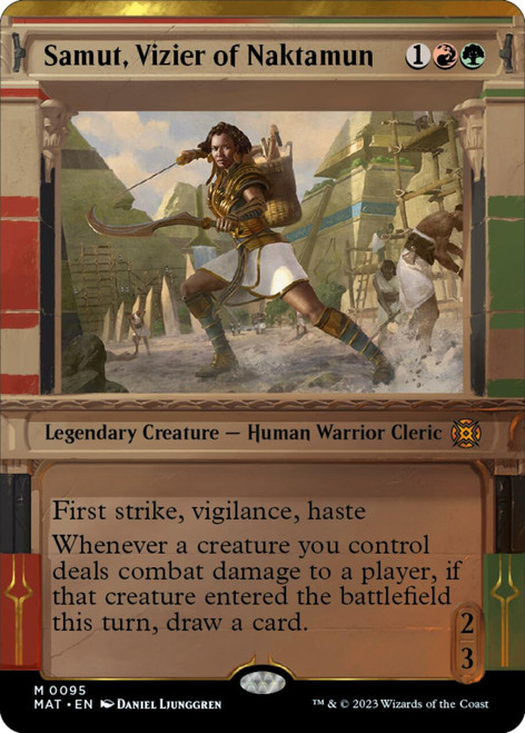 Samut, Vizier of Naktamun (Showcase Frame foil) | March of the Machine: The Aftermath